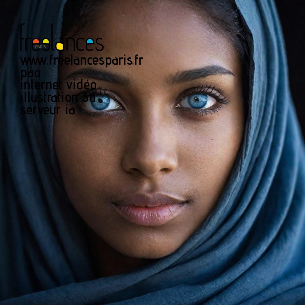 Pao mise en page internet vidéo illustration 3d serveur IA générative AI freelance paris studio de création magazines 7353eh60